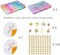 【2 Pack】 More Than 1300PCS Round Glass Beads for Jewelry Making,48 Colors 8mm Crystal Beads for Bracelets Jewelry Making and DIY Crafts, 2 Box Round Beads Suitable for Beginners. (Solid+Printing)